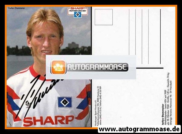 Autogramm Fussball | Hamburger SV | 1990 | Detlev DAMMEIER