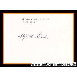 Autogramm Rudern | Alfred RIECK (1936 OS-Bronze)