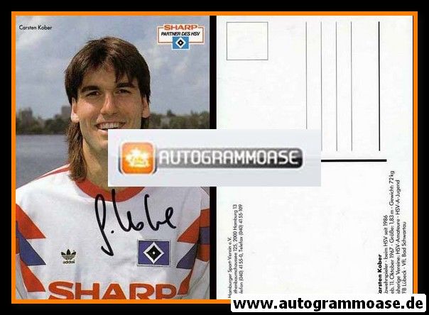 Autogramm Fussball | Hamburger SV | 1990 | Carsten KOBER