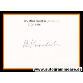 Autogramm Rudern | Hans KUSCHKE (1936 OS-Bronze)
