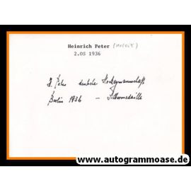 Autograph Fussball | Heinz DITGENS (DFB / Mönchengladbach) 1930er
