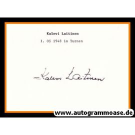 Autogramm Turnen | Kalevi LAITINEN (1948 OS-Gold Finnland)