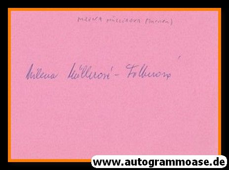 Autogramm Turnen | Milena MÜLLEROVA (1948 OS-Gold CSSR)