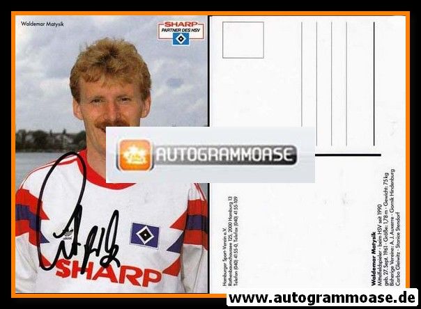 Autogramm Fussball | Hamburger SV | 1990 | Waldemar MATYSIK