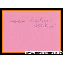 Autograph Turnen | Miloslava MISAKOVA (1948 OS-Gold CSSR)