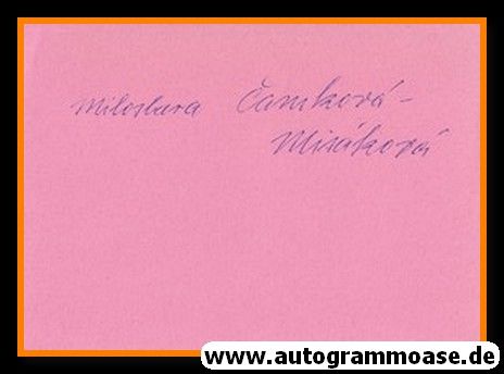 Autograph Turnen | Miloslava MISAKOVA (1948 OS-Gold CSSR)