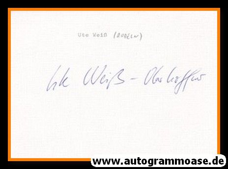 Autogramm Rodeln | Ute WEISS (1988 OS-Silber)