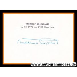 Autogramm Marathon | Waldemar CIERPINSKI (1976 OS-Gold)
