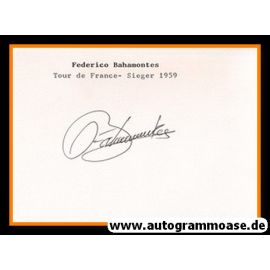 Autogramm Radsport | Federico BAHAMONTES | 1959 (Tour de France Sieg)