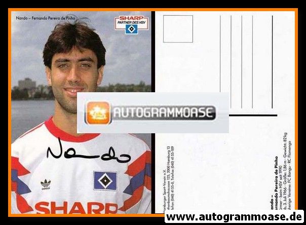 Autogramm Fussball | Hamburger SV | 1990 | NANDO