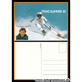 Autogramm Ski Alpin | Franz KLAMMER | 1990er (Collage Color) 1976 OS-Gold