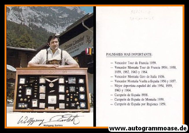Autogramm Ski Alpin | Wolfgang BARTELS | 1980er (Portrait Color Medaillen) 1964 OS-Bronze