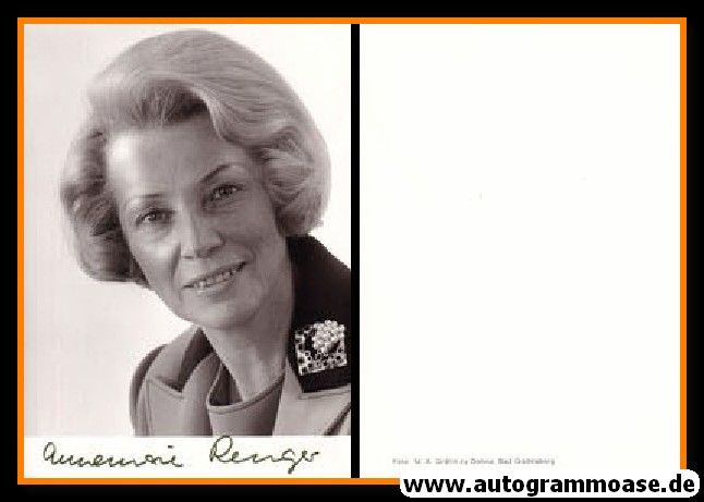 Autogramm Politik | SPD | Annemarie RENGER | 1960er (Portrait SW) 2