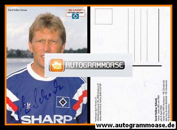Autogramm Fussball | Hamburger SV | 1990 | Gerd-Volker SCHOCK