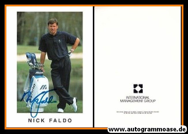 Autogramm Golf | Nick FALDO | 1980er (Portrait Color XL) IMG