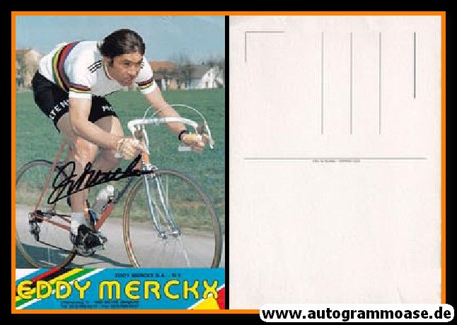 Autogramm Radsport | Eddy MERCKX | 1974 (Rennszene Color XL) TDF