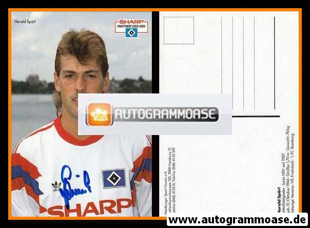 Autogramm Fussball | Hamburger SV | 1990 | Harald SPÖRL