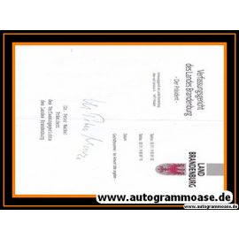 Autograph Recht | Peter MACKE (Richter BGH)
