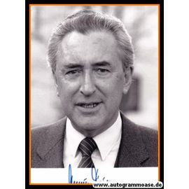 Autogramm Politik | CSU | Alfred DICK | 1980er Foto (Portrait SW)