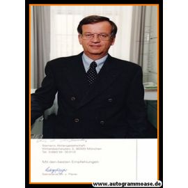 Autogramm Wirtschaft | Heinrich VON PIERER | 1990er Foto (Portrait Color XL) Siemens