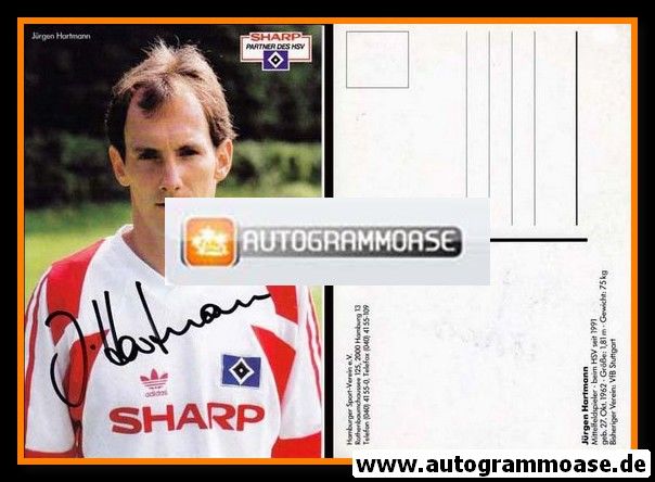 Autogramm Fussball | Hamburger SV | 1991 | Jürgen HARTMANN