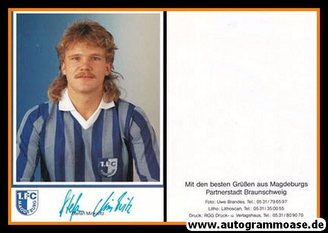 Autogramm Fussball | 1. FC Magdeburg | 1990 Druck | Stefan MINKWITZ