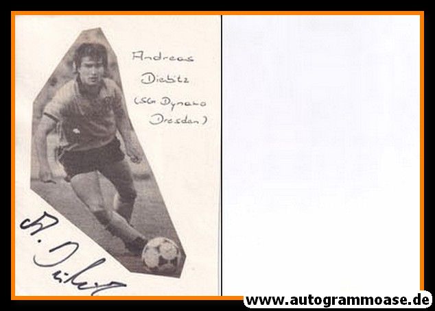 Autograph Fussball | Dynamo Dresden | 1980er | Andreas DIEBITZ