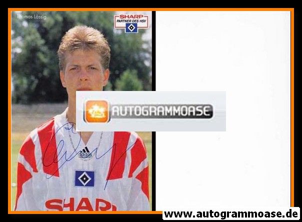 Autogramm Fussball | Hamburger SV | 1992 | Thomas LÄSSIG