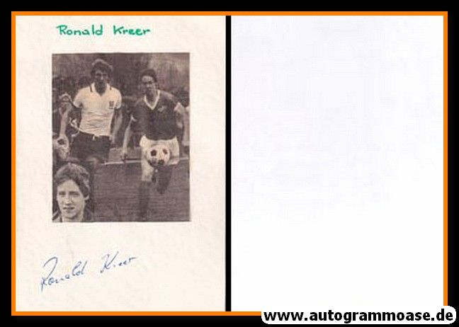 Autograph Fussball | DDR | Ronald KREER 