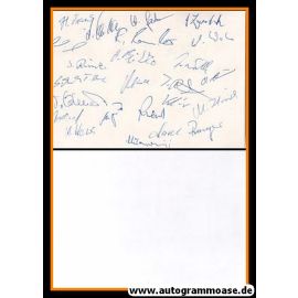 Autogramme Fussball | Eisenhüttenstädter FC Stahl | 1990 | TEAM (20 AG)