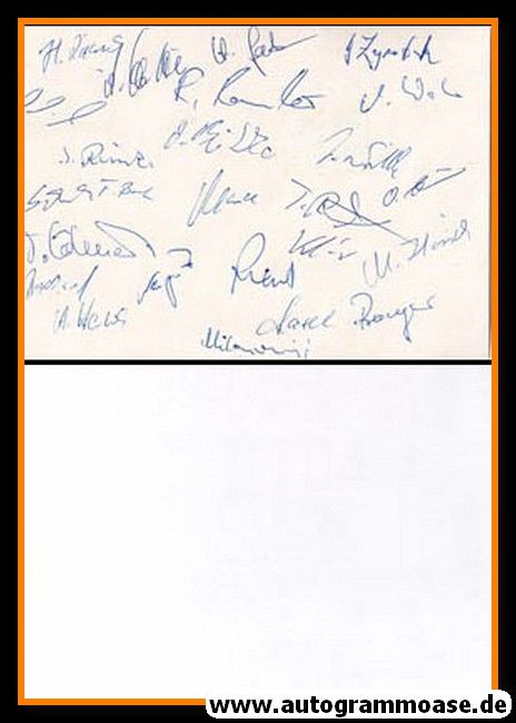 Autogramme Fussball | Eisenhüttenstädter FC Stahl | 1990 | TEAM (20 AG)