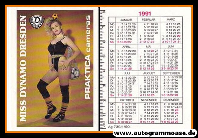 Taschenkalender Fussball | Dynamo Dresden | 1991 (Praktika)