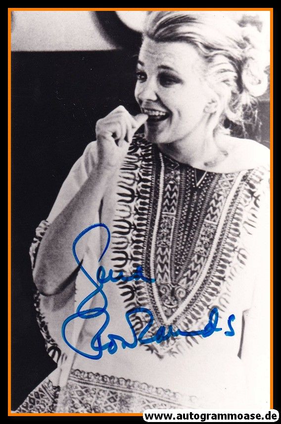 Autogramm Film (USA) | Gena ROWLANDS | 1974 Foto "Woman Under Influence"