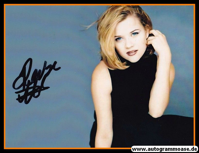 Autogramm Film (USA) | Reese WITHERSPOON | 1990er Foto (Portrait Color)