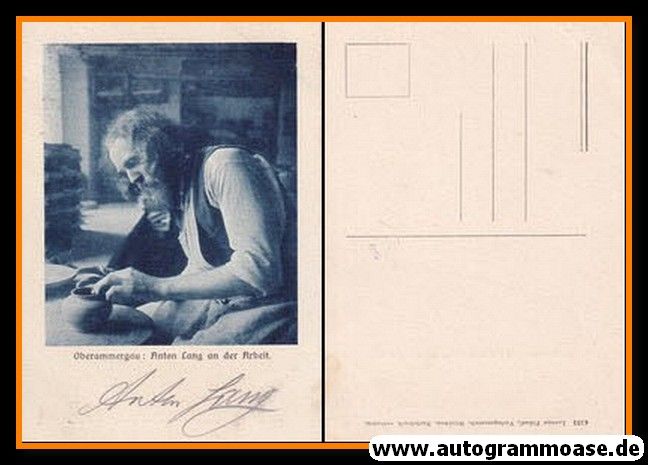 Autogramm Schauspieler | Anton LANG | 1920er (Portrait SW) Arbeit