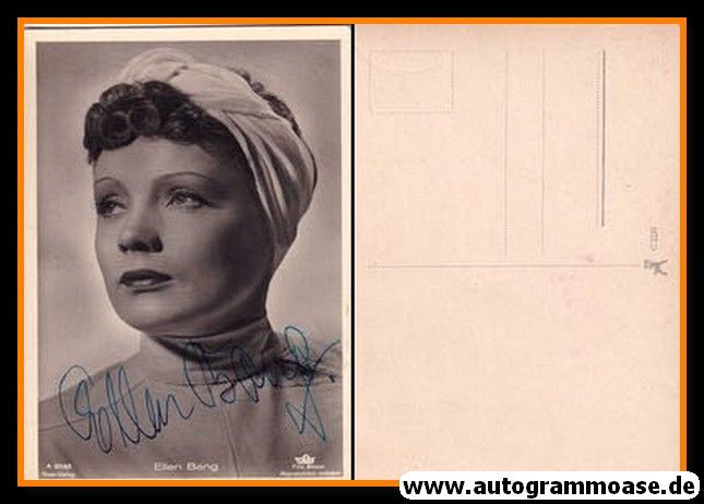 Autogramm Schauspieler | Ellen BANG | 1940er (Portrait SW) Ross A3418-1