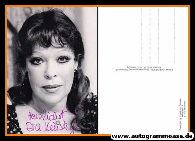 Autogramm Schauspieler | Eva KINSKY | 1980er (Portrait SW Rüdel)