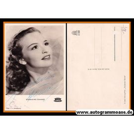 Autogramm Film | Germaine DAMAR | 1952 "Tanzende Sterne" Herzog