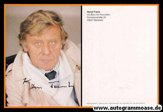 Autogramm Schauspieler | Horst FRANK | 1980er (Portrait Color Simon)