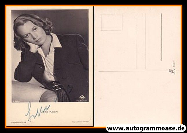 Autogramm Schauspieler | Lotte KOCH | 1940er (Portrait SW) FFV A3568-1