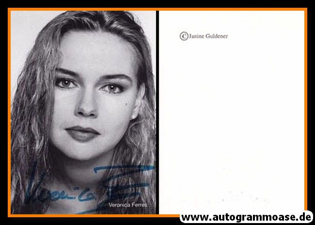 Autogramm Schauspieler | Veronica FERRES | 1990er (Portrait SW) Guldener