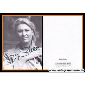 Autogramm Schauspieler | Sonja SUTTER | 1990er (Portrait SW) Burgtheater
