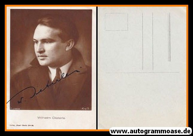 Autogramm Schauspieler | Wilhelm DIETERLE | 1930er (Portrait SW) Ross 1132-3