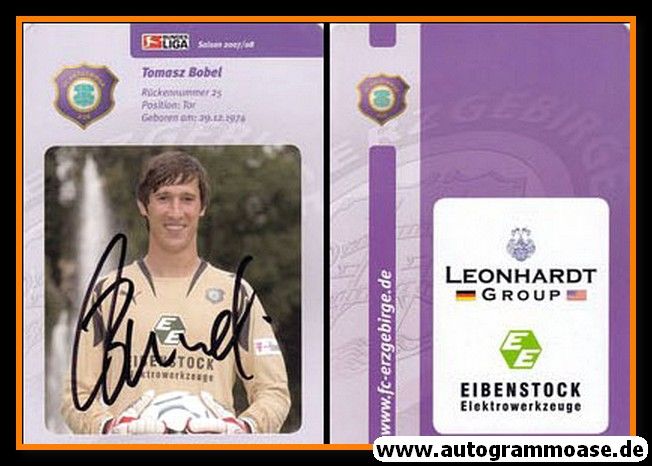 Autogramm Fussball | FC Erzgebirge Aue | 2007 | Tomasz BOBEL