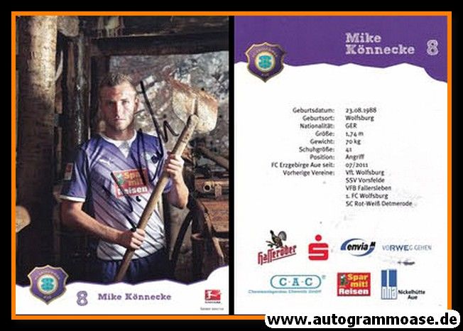 Autogramm Fussball | FC Erzgebirge Aue | 2011 | Mike KÖNNECKE