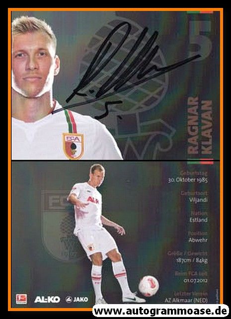 Autogramm Fussball | FC Augsburg | 2012 | Ragnar KLAVAN