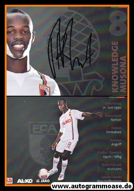 Autogramm Fussball | FC Augsburg | 2012 | Knowledge MUSONA