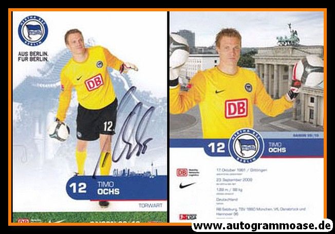 Autogramm Fussball | Hertha BSC Berlin | 2009 | Timo OCHS