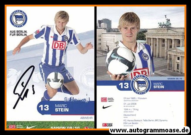 Autogramm Fussball | Hertha BSC Berlin | 2009 | Marc STEIN