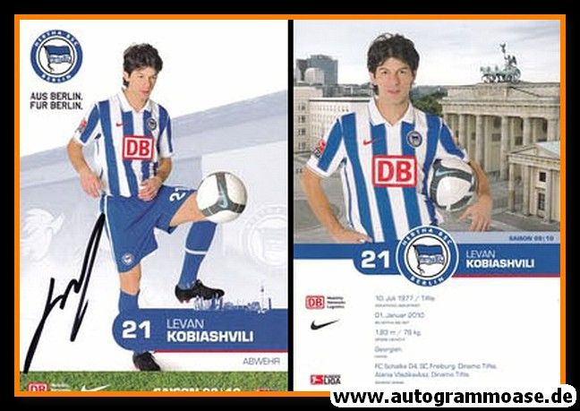 Autogramm Fussball | Hertha BSC Berlin | 2009 | Levan KOBIASHVILI